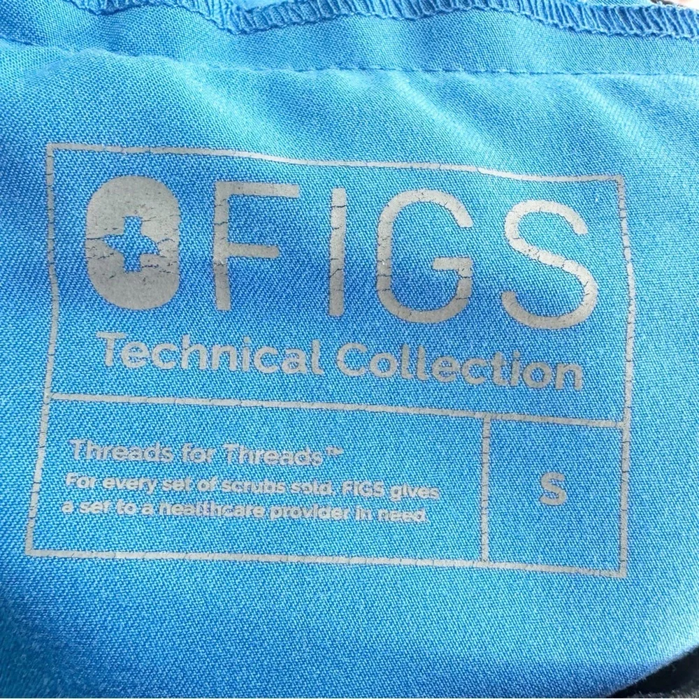 ✅ Figs Blue Cargo Pants with Elastic Cuffs‎ Zamora Jogger Scrub Pants SMALL